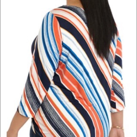 Ruby Rd Striped Top - Picture 4 of 6